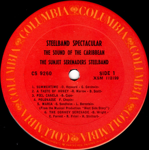 Cover zu The Sunjet Serenaders Steelband - Steelband Spectacular - The Sound Of The Caribbean | 1966 | Vinyl | Folk, World, & Country | US Schallplatten Ankauf