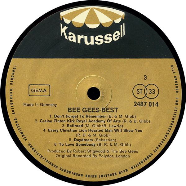 Cover zu Bee Gees - Best | 1981 | Vinyl | Rock, Pop | Germany