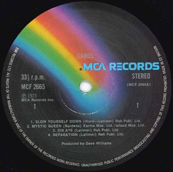 Cover zu Camel - Camel | 1974 | Vinyl | Rock | UK Schallplatten Ankauf