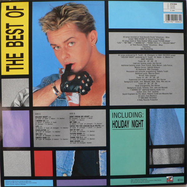 Cover zu Den Harrow - The Best Of Den Harrow | 1989 | Vinyl | Electronic, Pop | Europe Schallplatten Ankauf