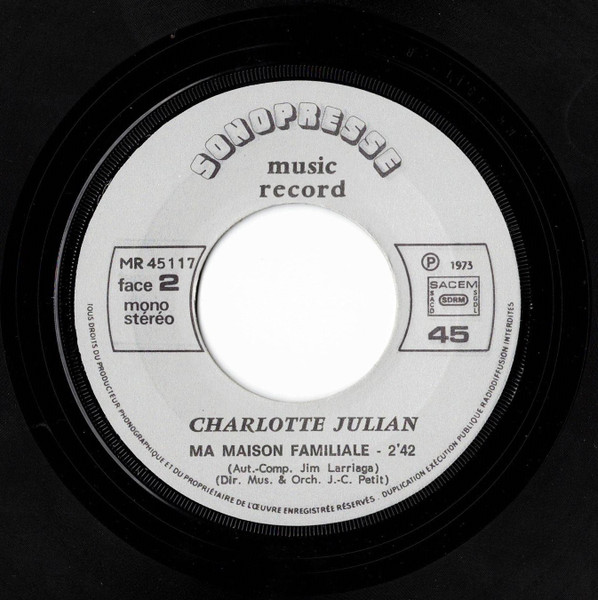 Cover zu Charlotte Julian - Je Sors Le Samedi Soir | 1973 | Vinyl | Pop | France Schallplatten Ankauf