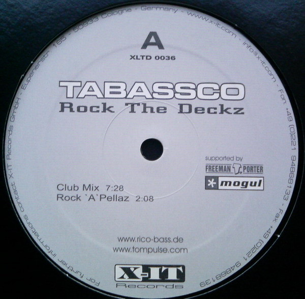 Cover zu Tabassco - Rock The Deckz | 2003 | Vinyl | Electronic | Germany Schallplatten Ankauf