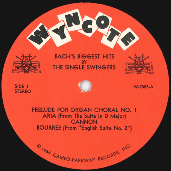 Cover zu Single Swingers (2) - Bach's Biggest Hits - A Unique Vocal Treatment Of Bach | 1964 | Vinyl | Jazz, Classical | US