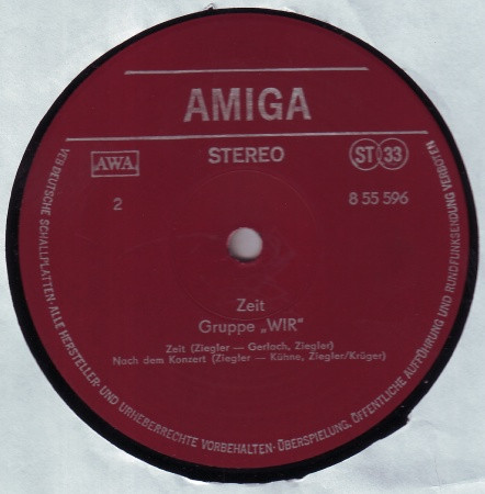 Cover zu Wir (2) - Zeit | 1978 | Vinyl | Rock, Funk / Soul | German Democratic Republic (GDR)