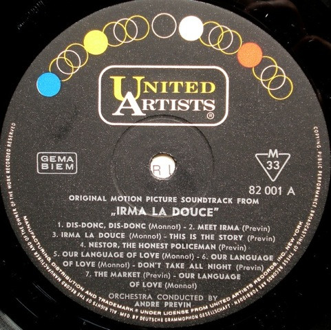 Cover zu André Previn - Irma La Douce | Vinyl | Stage & Screen | Germany