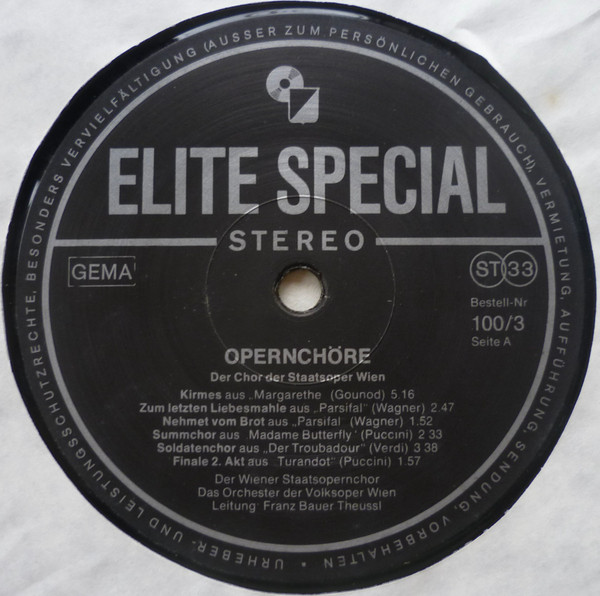Cover zu Wiener Staatsopernchor - Opernchöre (47 Chöre Aus Der Welt Der Oper) | Vinyl | Classical | Germany