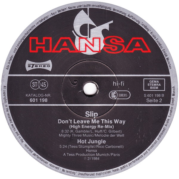 Cover zu Slip (2) - Mamy Blue | 1984 | Vinyl | Electronic | Germany