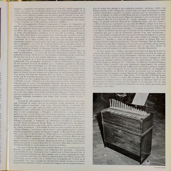 Cover zu Claudio Monteverdi - Eric Tappy, Ensemble Vocal De Lausanne Et Ensemble Instrumental De Lausanne Dir. Michel Corboz - Orfeo | 1968 | Vinyl | Classical | France