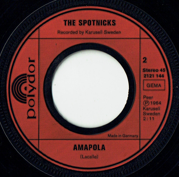 Cover zu The Spotnicks - Speak Softly Love / Amapola | 1973 | Vinyl | Rock, Pop | Germany Schallplatten Ankauf