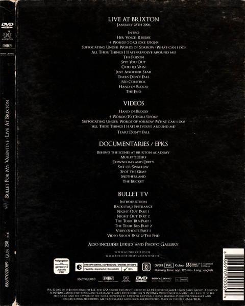 Cover zu Bullet For My Valentine - The Poison (Live At Brixton) | 2006 | DVD, DVD-Video, PAL | Rock | Germany, Austria, & Switzerland