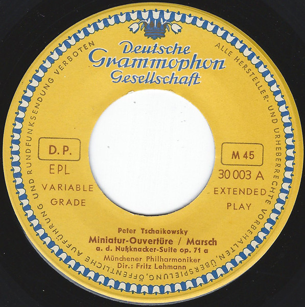 Cover zu Pyotr Ilyich Tchaikovsky / Fritz Lehmann, Münchner Philharmoniker - Nußknacker-Suite, Op. 71a | 1956 | Vinyl | Classical | Germany Schallplatten Ankauf