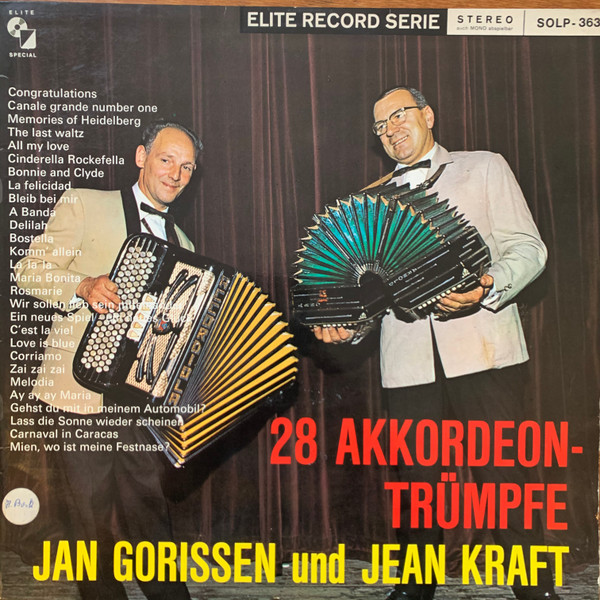Bild Jan Gorissen Und Jean Kraft – 28 Akkordeon-Trümpfe | Vinyl, LP, Stereo | Folk, World, & Country | Germany Schallplatten Ankauf