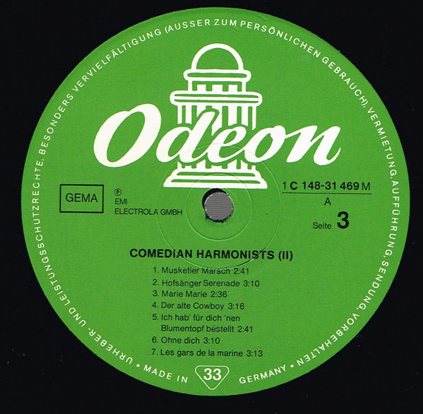 Cover zu Comedian Harmonists - Comedian Harmonists Folge 2 | 1975 | Vinyl | Pop | Germany