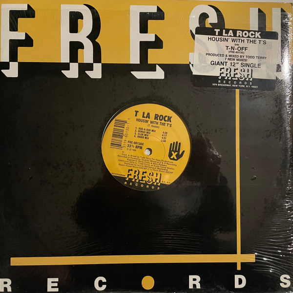 Cover zu T La Rock - Housin' With The T's / T-N-Off | 1989 | Vinyl | Electronic, Hip Hop | US Schallplatten Ankauf