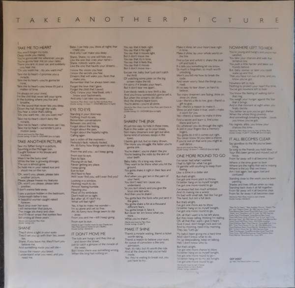 Cover zu Quarterflash - Take Another Picture | 1983 | Vinyl | Rock | Europe