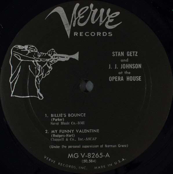 Cover zu Stan Getz And J.J. Johnson - At The Opera House | 1957 | Vinyl | Jazz | US