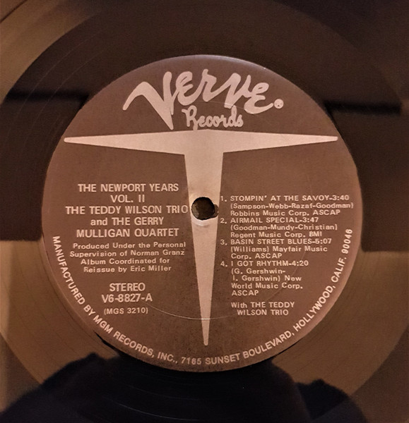 Cover zu Teddy Wilson Trio And Gerry Mulligan Quartet - The Newport Years Volume II | 1973 | Vinyl | Jazz | US