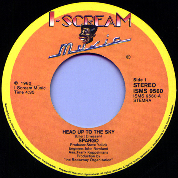 Cover zu Spargo - Head Up To The Sky | 1980 | Vinyl | Electronic, Funk / Soul, Pop | Netherlands