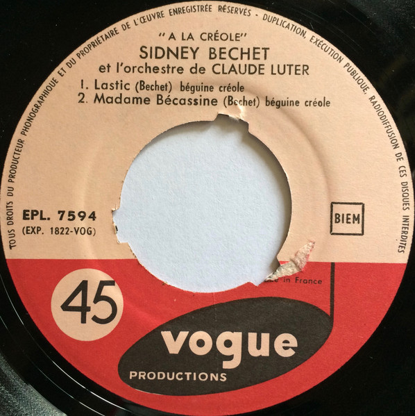 Cover zu Sidney Bechet Avec Les Orchestres De Claude Luter Et Son Orchestre Et André Réwéliotty Et Son Orchestre - A La Créole | 1959 | Vinyl | Jazz | France Schallplatten Ankauf