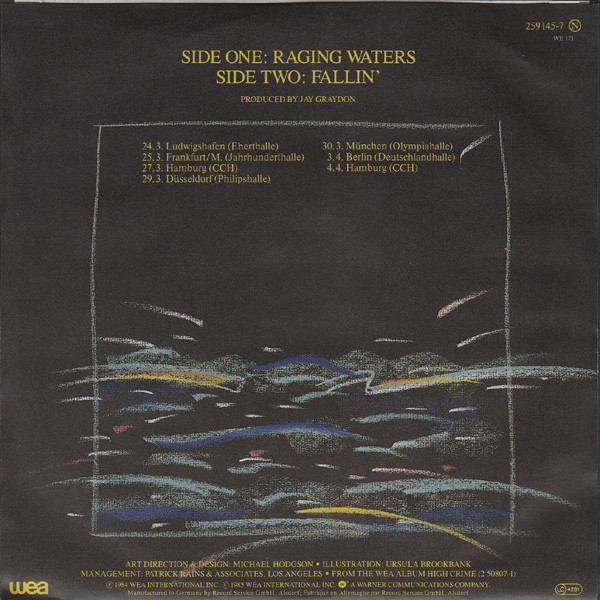 Cover zu Al Jarreau - Raging Waters | 1984 | Vinyl | Electronic, Funk / Soul | Europe Schallplatten Ankauf