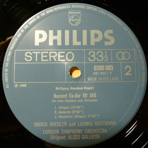 Cover zu Wolfgang Amadeus Mozart / Ingrid Haebler, Ludwig Hoffmann, London Symphony Orchestra, Witold Rowicki, Alceo Galliera - Piano Concerto No. 21, K. 467 (
