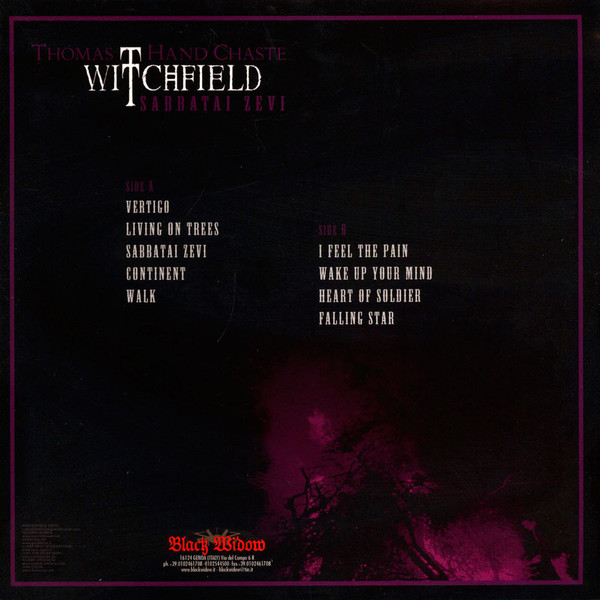 Cover zu Thomas Hand Chaste, Witchfield - Sabbatai Zevi | 2015 | Vinyl | Rock | Italy