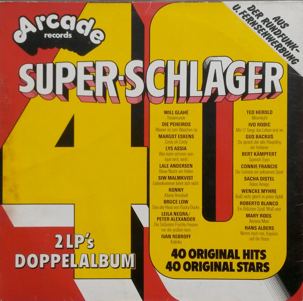Cover zu Various - 40 Super-Schlager | 1975 | Vinyl | Pop | Germany