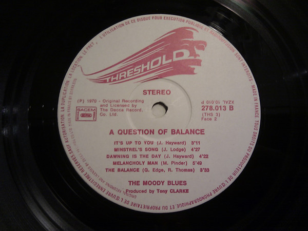 Cover zu The Moody Blues - Question Of Balance | Vinyl | Rock | France Schallplatten Ankauf