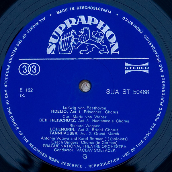 Cover zu Sbor Národního Divadla & Orchestr Národního Divadla - Famous Operatic Choruses | 1976 | Vinyl | Classical | Czechoslovakia