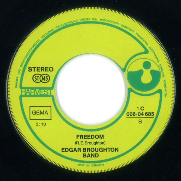 Cover zu The Edgar Broughton Band - Apache Drop Out | 1970 | Vinyl, 7