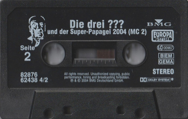 Cover zu Robert Arthur - Die Drei ??? Und Der Super-Papagei 2004 | 2004 | Vinyl | Non-Music | Germany