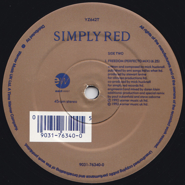 Cover zu Simply Red - For Your Babies | 1992 | Vinyl | Electronic | UK Schallplatten Ankauf
