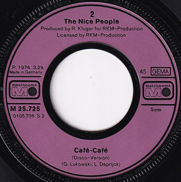 Cover zu The Nice People - Cafe-Cafe | 1976 | Vinyl | Funk / Soul | Germany Schallplatten Ankauf