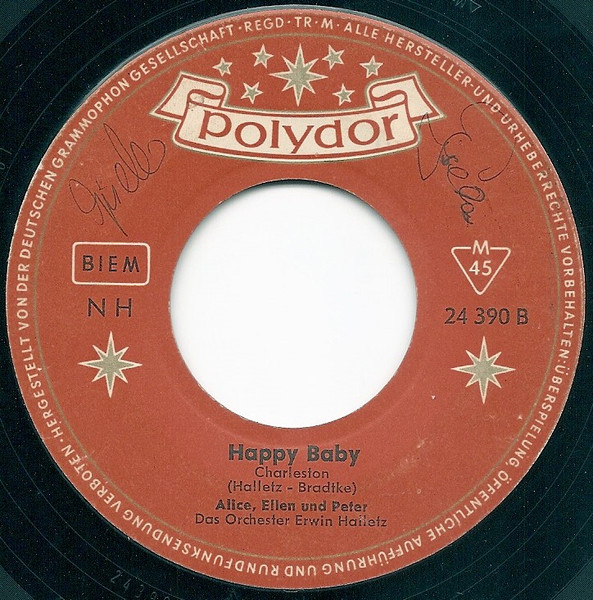 Cover zu Alice & Ellen Kessler Und Peter Kraus - Hallo Blondie / Happy Baby | 1960 | Vinyl | Pop | Germany Schallplatten Ankauf