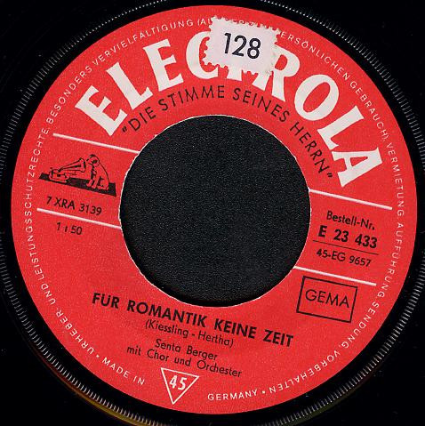 Cover zu Senta Berger - Für Romantik Keine Zeit / Music And Memories | 1966 | Vinyl | Pop | Germany Schallplatten Ankauf