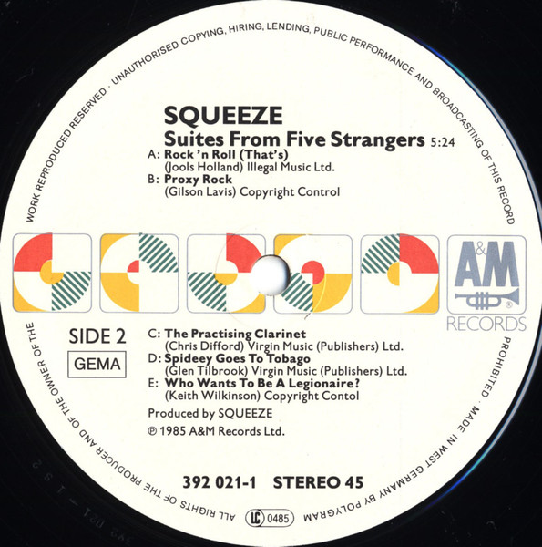 Cover zu Squeeze (2) - Last Time Forever | 1985 | Vinyl | Electronic, Rock | Germany