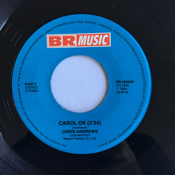 Cover zu Chris Andrews (3) - Yesterday Man / Carole Ok | 1984 | Vinyl | Rock, Pop | Netherlands