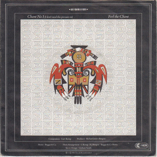 Cover zu Spandau Ballet - Chant No. 1 (I Don't Need This Pressure On) | 1981 | Vinyl | Electronic | Germany Schallplatten Ankauf