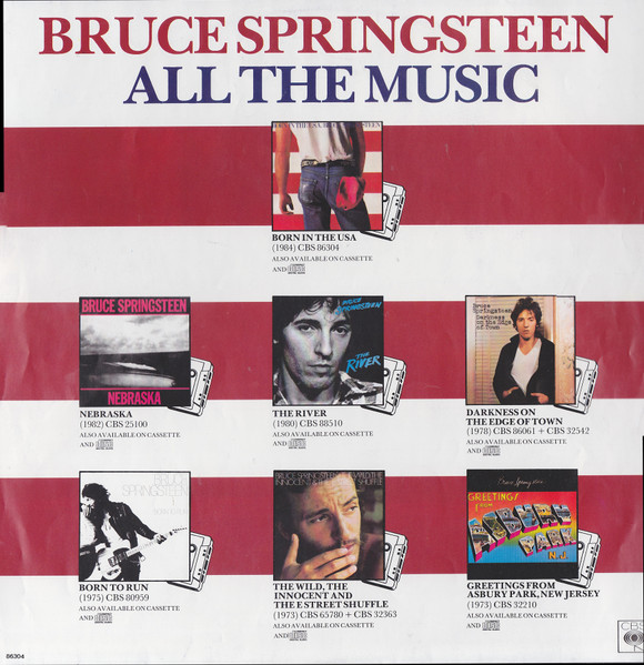 Cover zu Bruce Springsteen - Born In The U.S.A. | 1984 | Vinyl, LP, Album | Rock | Europe
