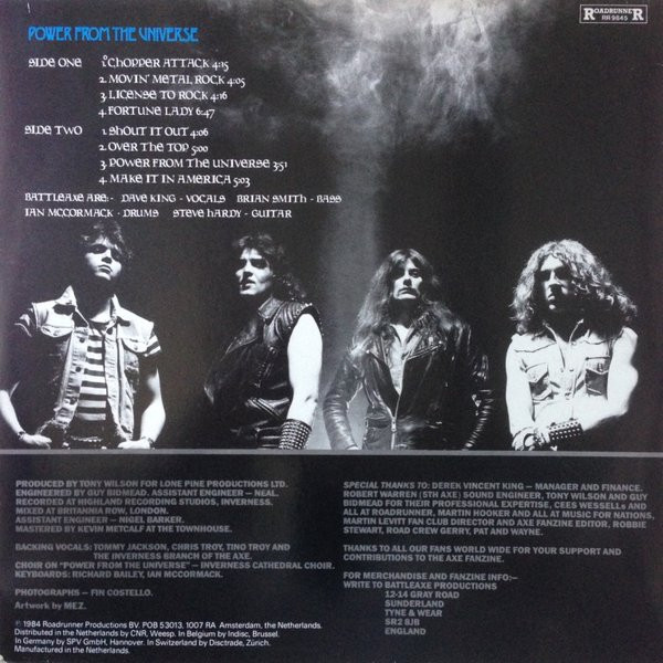 Cover zu Battleaxe - Power From The Universe | 1984 | Vinyl | Rock | Europe Schallplatten Ankauf