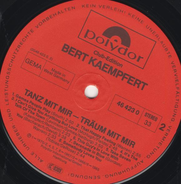 Cover zu Bert Kaempfert - Tanz Mit Mir - Träum Mit Mir | 1983 | Vinyl | Jazz, Pop | Germany Schallplatten Ankauf