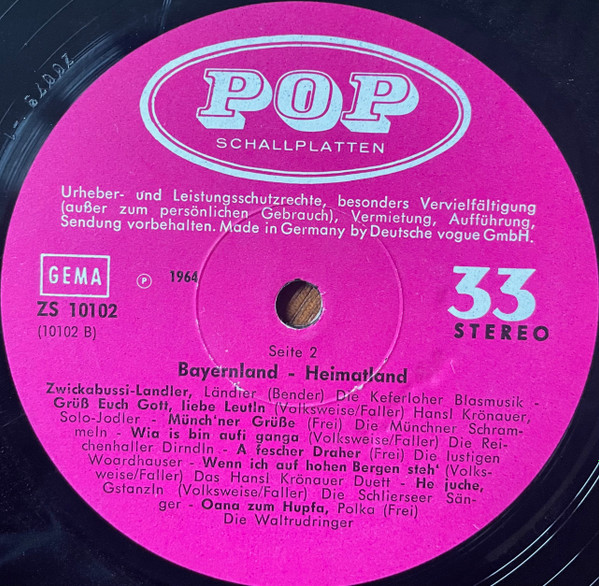 Cover zu Various - Bayernland Heimatland - Ein Großer Bayrischer Heimatabend | Vinyl | Folk, World, & Country | Germany