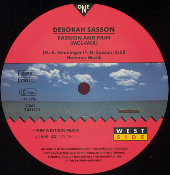 Cover zu Deborah Sasson - Passion And Pain | 1989 | Vinyl | Electronic | Germany Schallplatten Ankauf