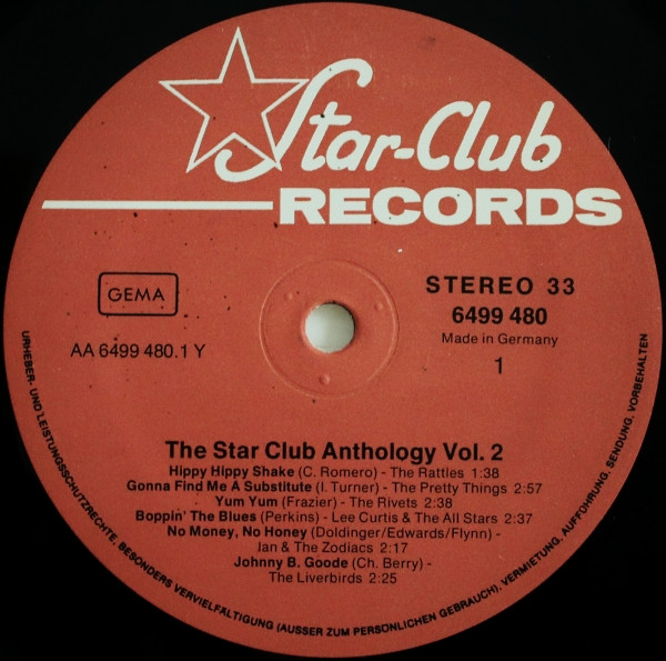 Cover zu Various - The Star Club Anthology Vol. 2 | 1983 | Vinyl | Rock | Germany