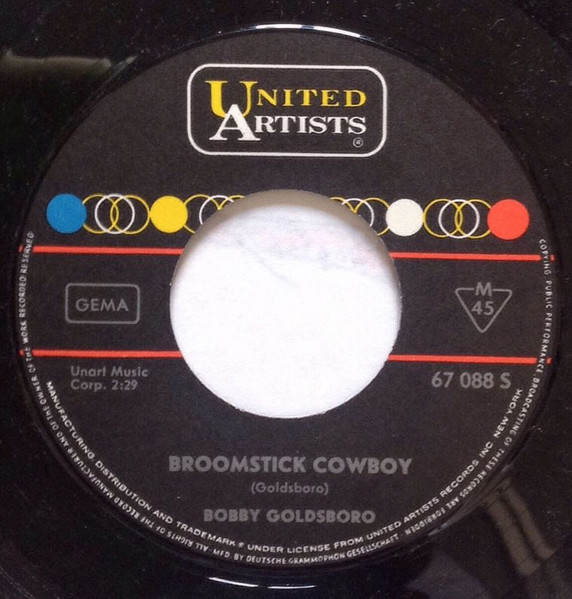 Cover zu Bobby Goldsboro - Broomstick Cowboy | 1965 | Vinyl | Pop | Germany Schallplatten Ankauf
