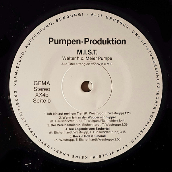 Cover zu Walter h.c. Meier Pumpe - M.I.S.T. | 1983 | Vinyl | Rock, Folk, World, & Country | Germany