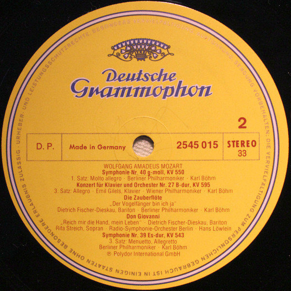 Cover zu Wolfgang Amadeus Mozart - Das Wunschkonzert Wolfgang Amadeus Mozart | Vinyl | Classical | Germany Schallplatten Ankauf