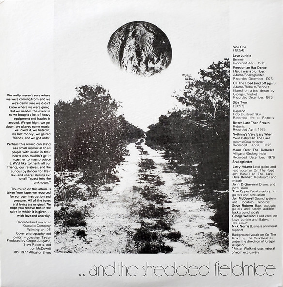 Cover zu Snakegrinder - ...And The Shredded Fieldmice | 2013 | Vinyl | Rock | US