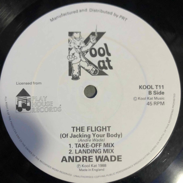 Cover zu Andre Wade - The Flight (Of Jacking Your Body) | 1987 | Vinyl | Electronic | UK Schallplatten Ankauf