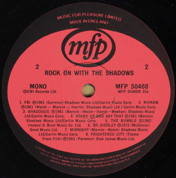 Cover zu The Shadows - Rock On With The Shadows | 1980 | Vinyl | Rock, Pop | UK Schallplatten Ankauf